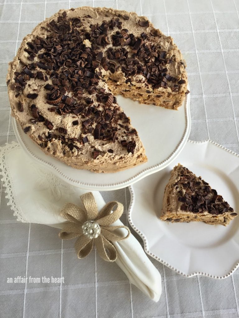 Mocha Chocolate Chip Icebox Cake