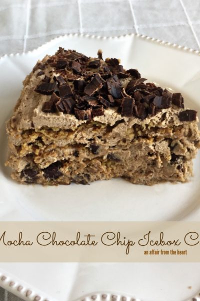 Mocha Chocolate Chip Icebox Cake