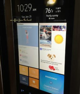 Samsung Family Hub Customizable Screen