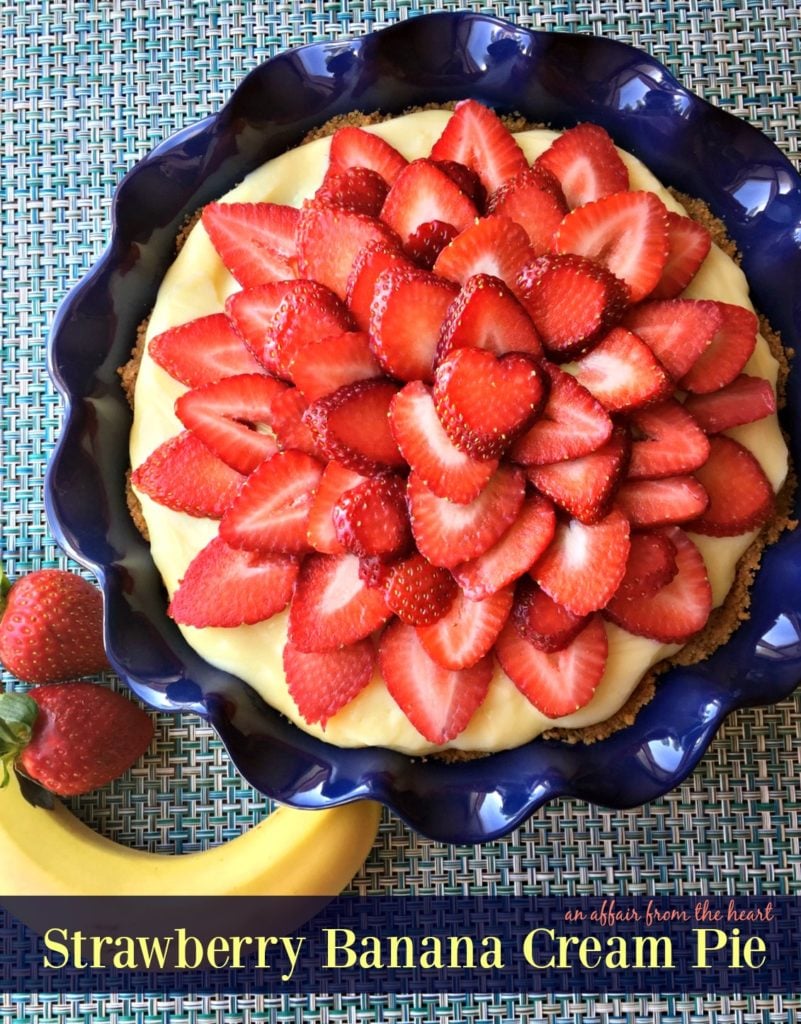 Strawberry Banana Cream Pie