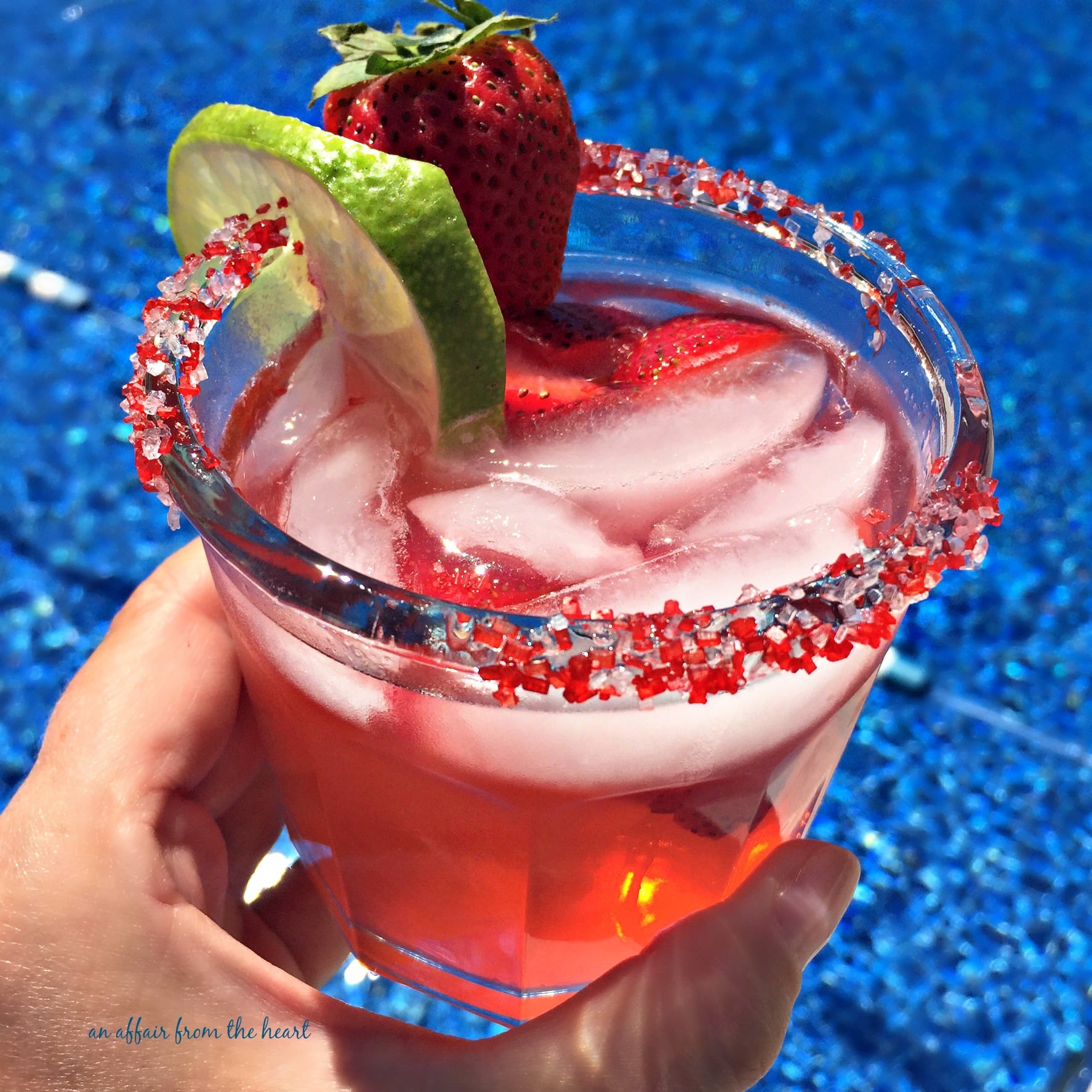 Close up of Strawberry Margarita