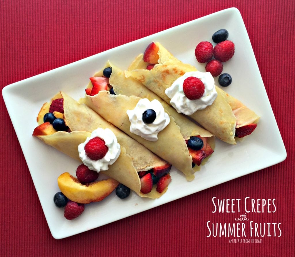 Sweet Crepes with Summer Fruits