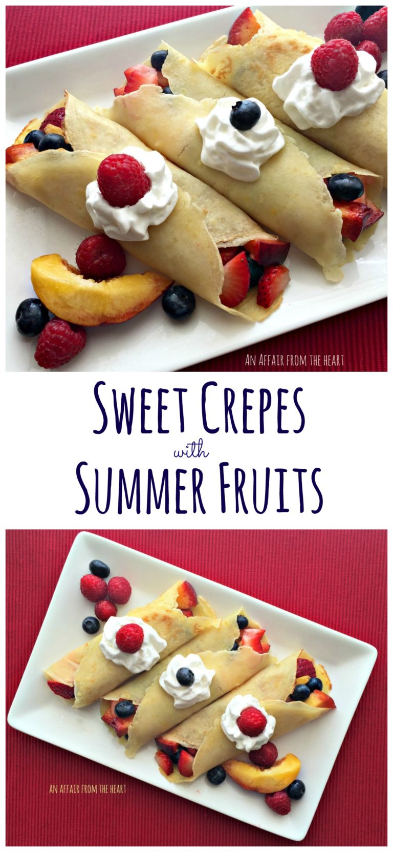 Sweet Crepes with Summer Fruits