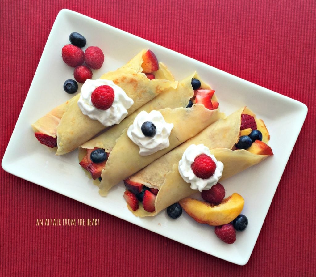 Sweet Crepes with Summer Fruits