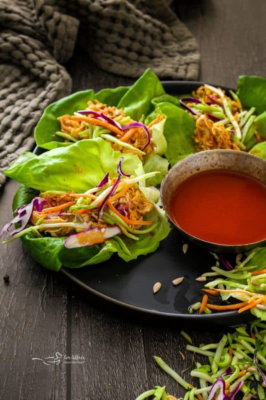 Buffalo Chicken Lettuce Wraps