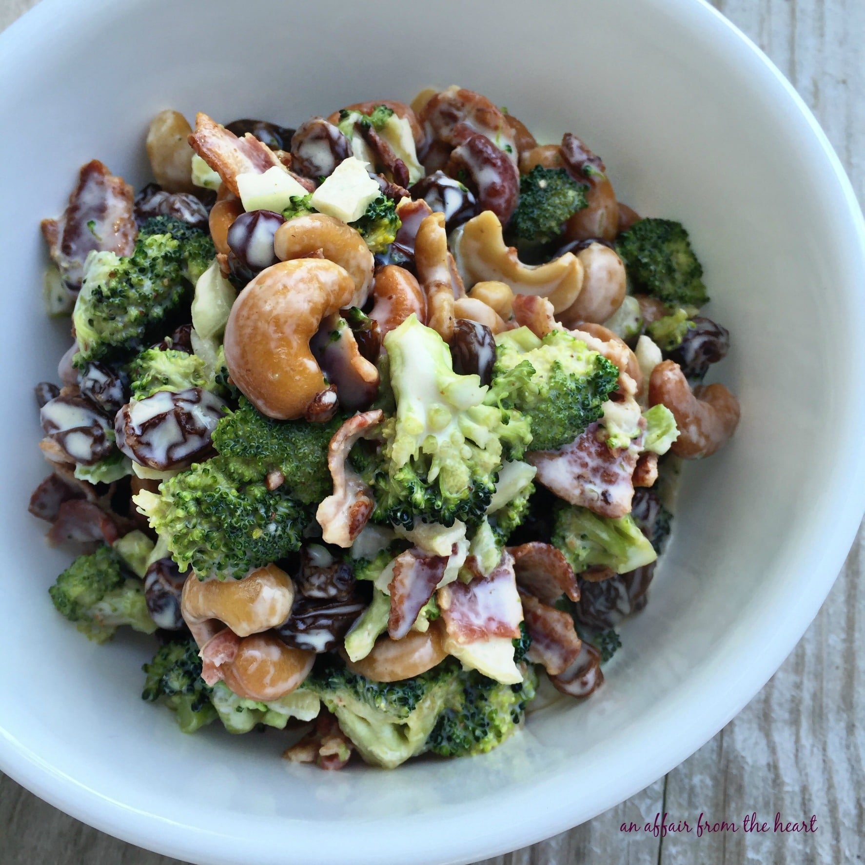 Bacon Cashew Broccoli Salad