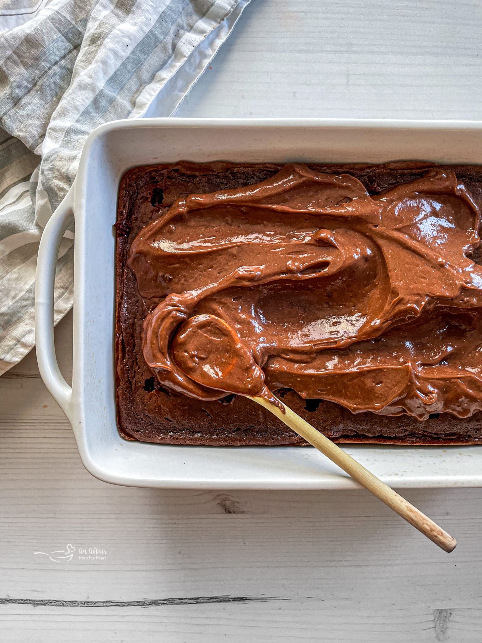 Chocolate pudding poke cake