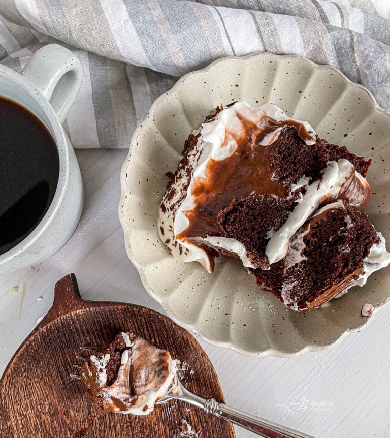Chocolate Pudding Poke Cake