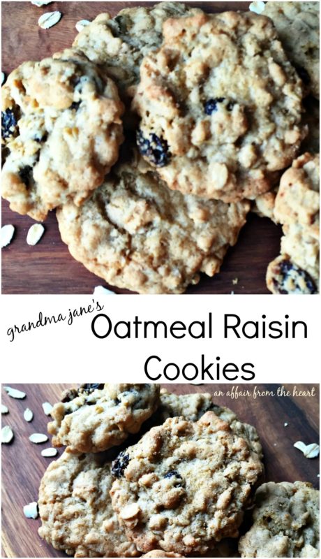 Grandma Jane's Oatmeal Raisin Cookies