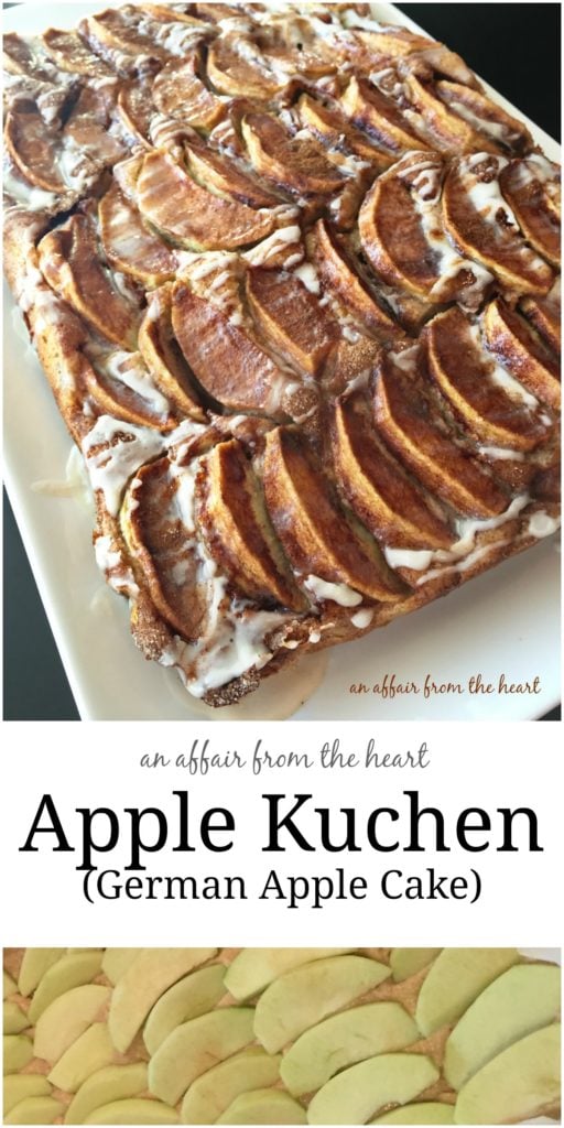 German Apple Cake - grecobon - Deutsches Apfel Kuchen