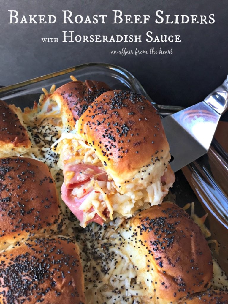 Gebackene Roastbeef—Slider mit Meerrettichsauce