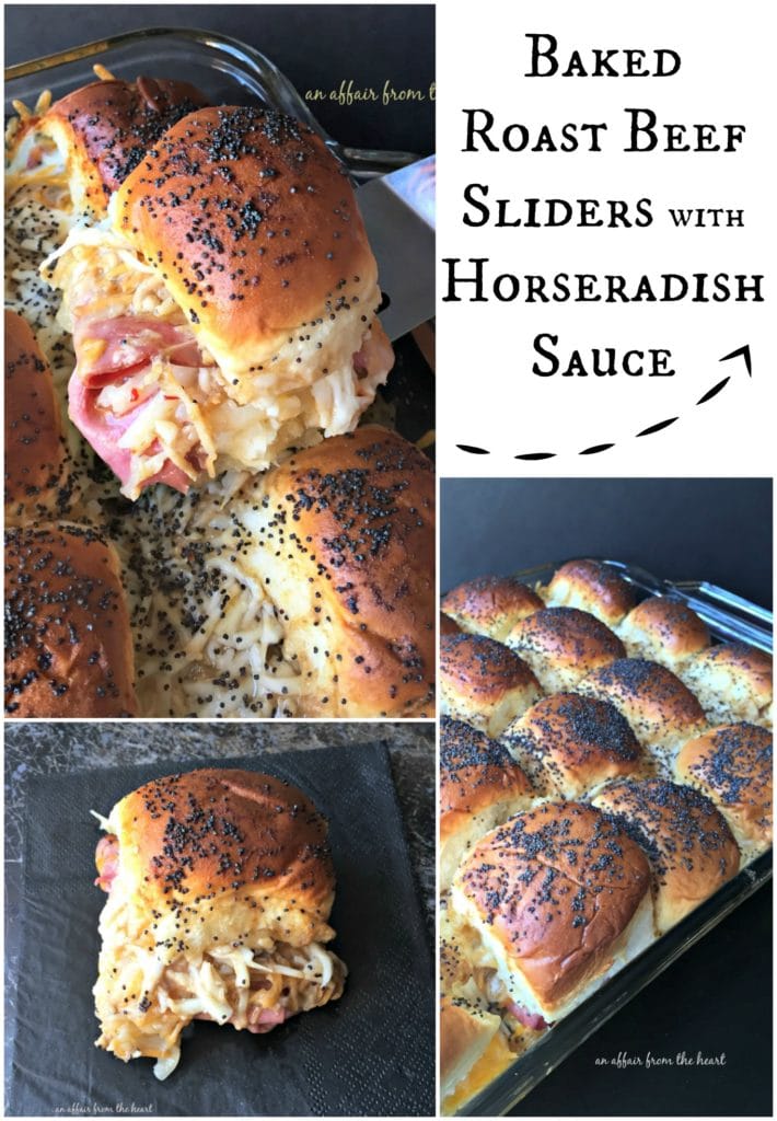 Baked Roast Beef Sliders with Horseradish Sauce - An Affair from the Heart