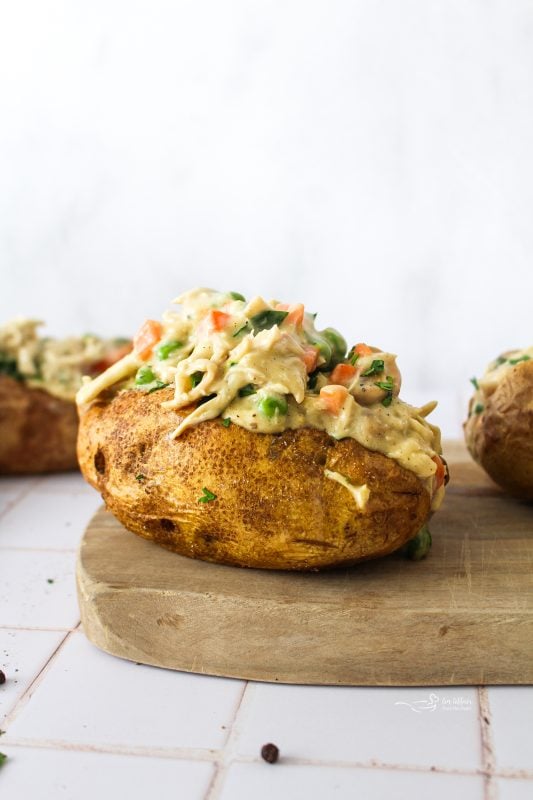Chicken à la King Baked Potatoes