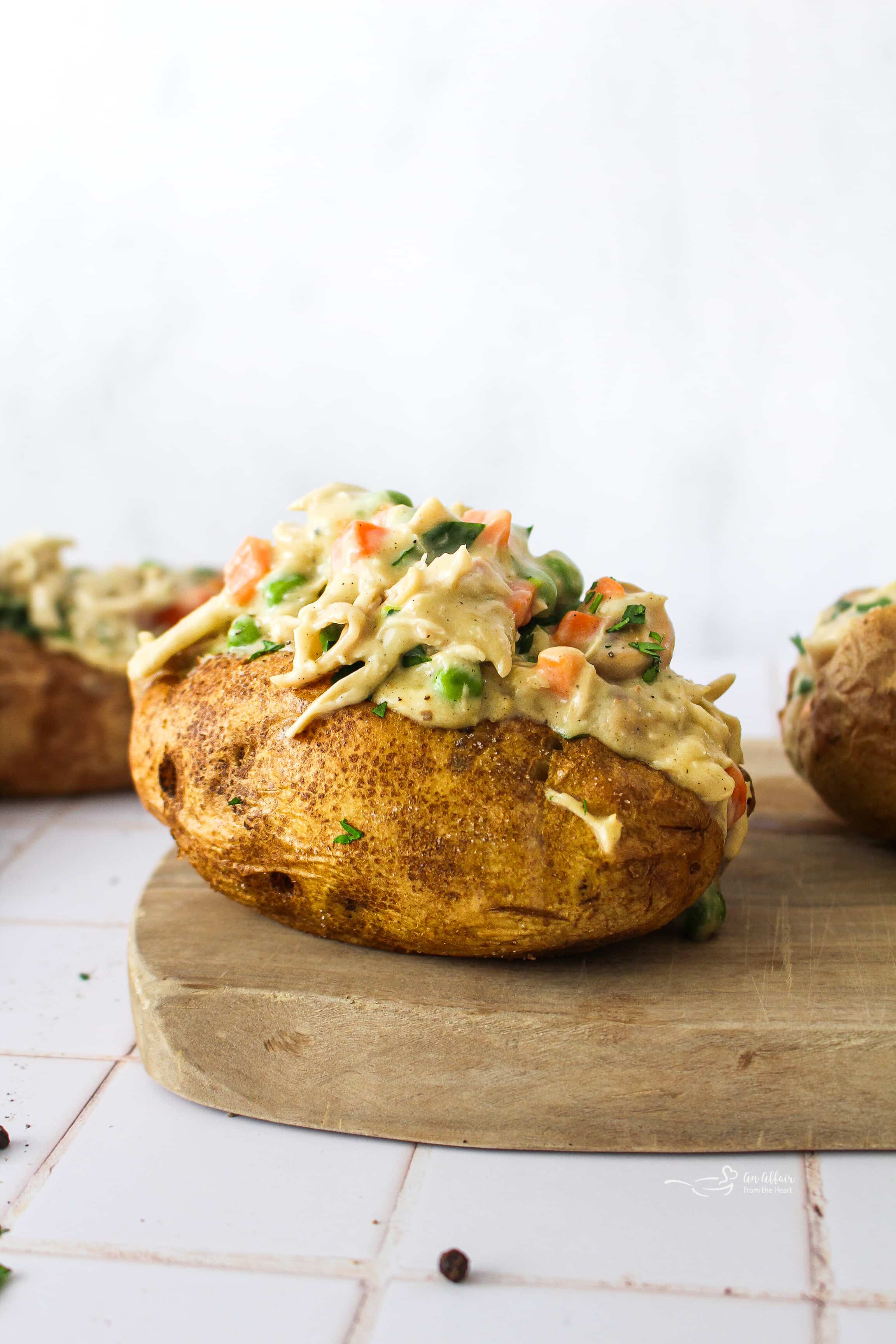 Chicken à la King Baked Potatoes