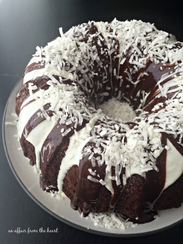 Chocolate Macaroon Tunnel Cake