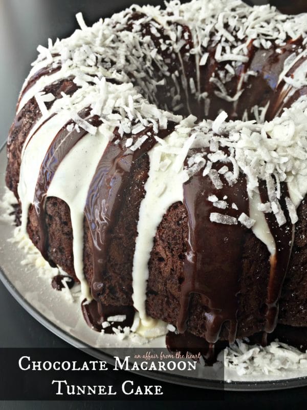 Chocolate Macaroon Tunnel Cake