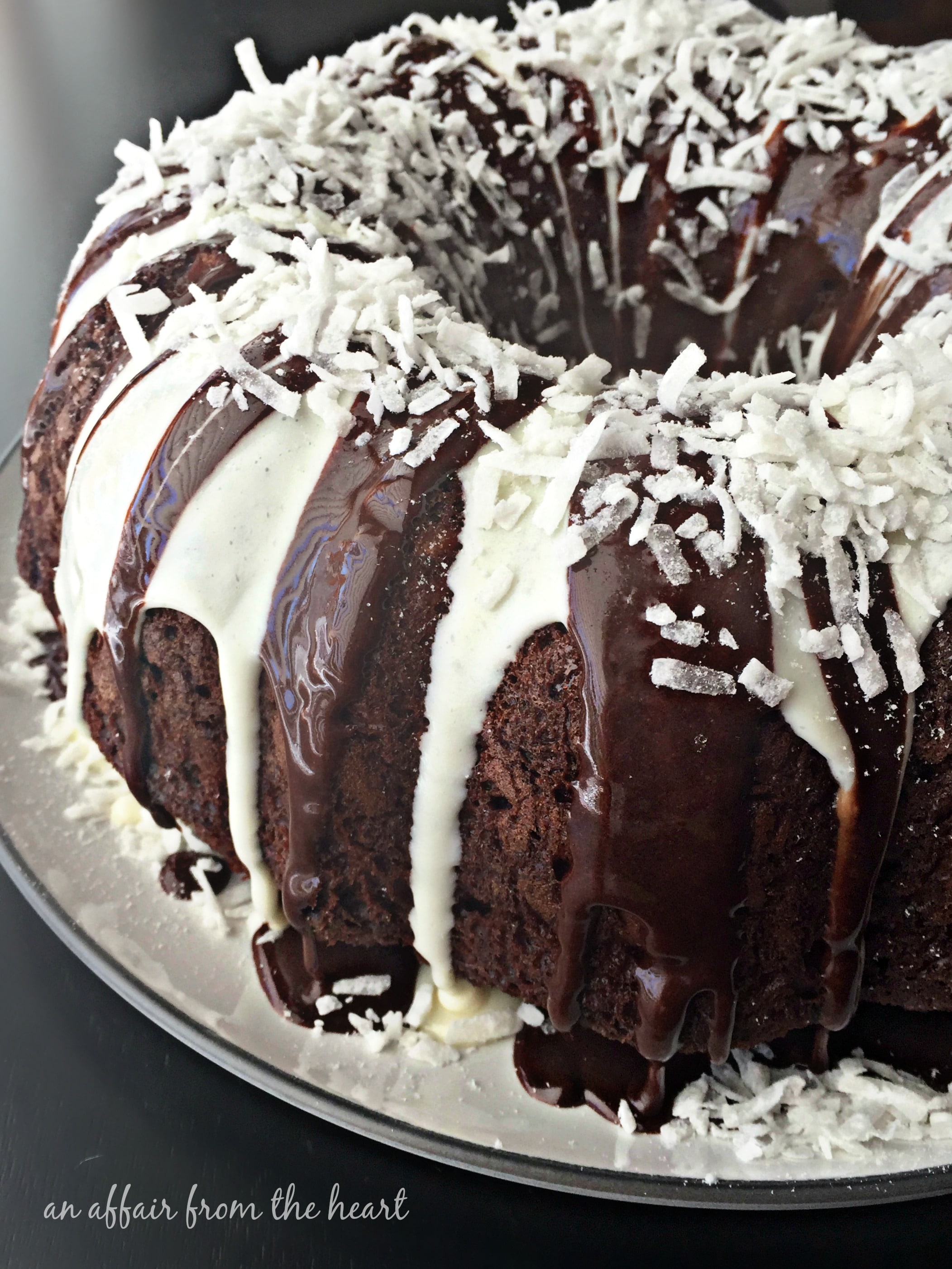 Chocolate Macaroon Tunnel Cake Just Like The Old Box Mix