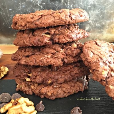 Giant Chocolate Toffee Cookies