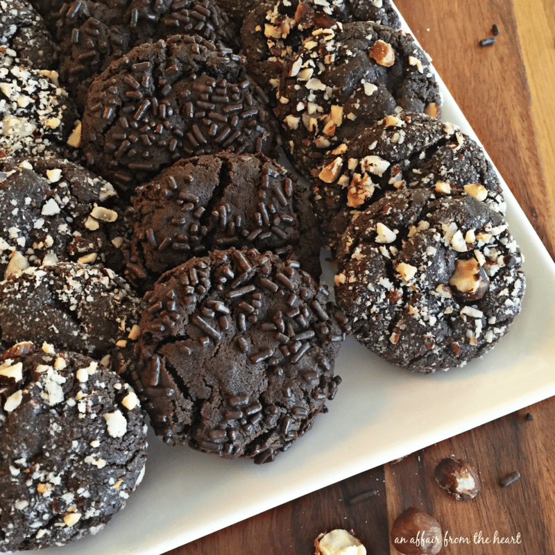 Dark Chocolate Molasses Cookies