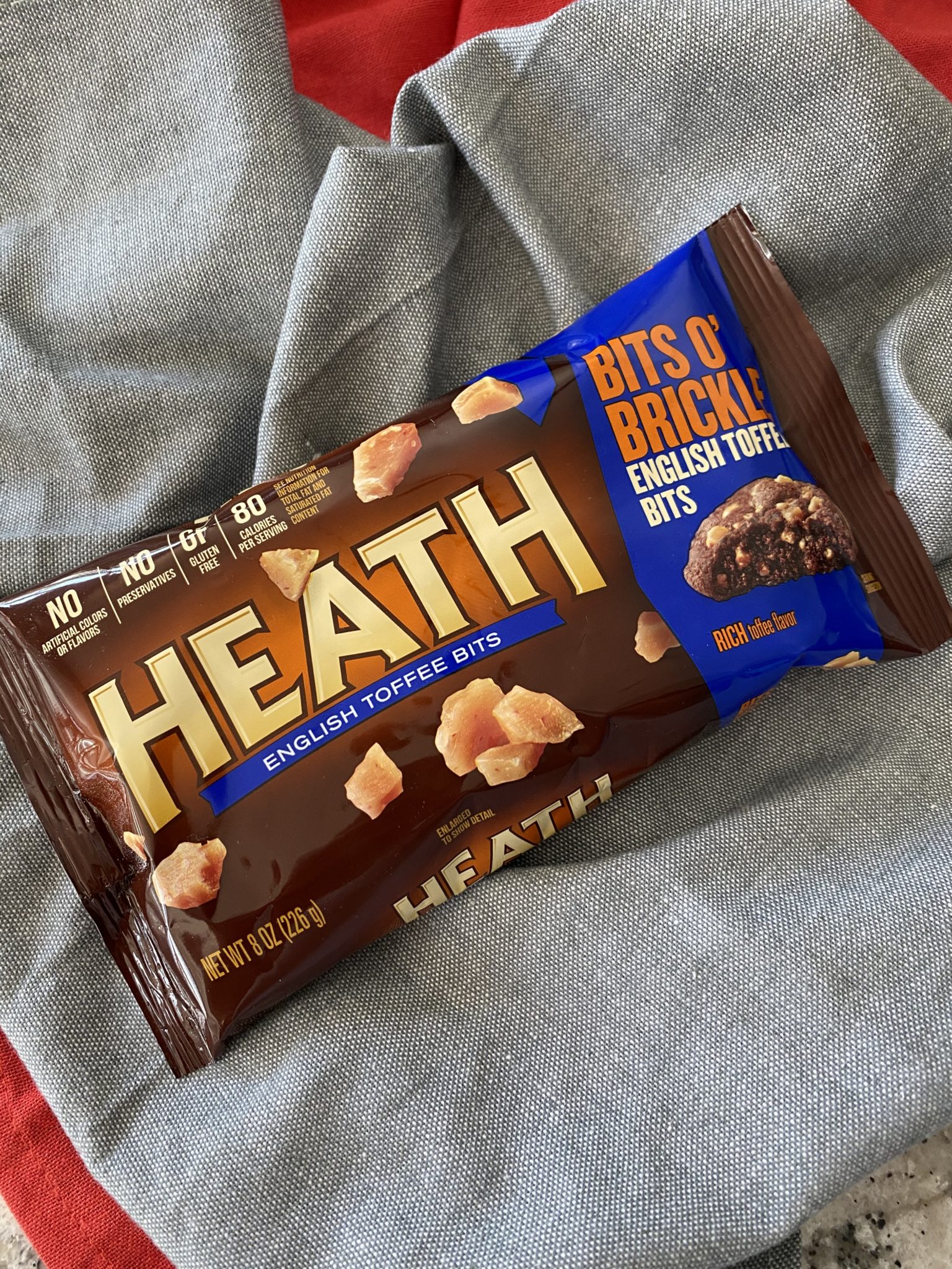 Chewy Butter Brickle Cookies buttery cookies filled with toffee bits