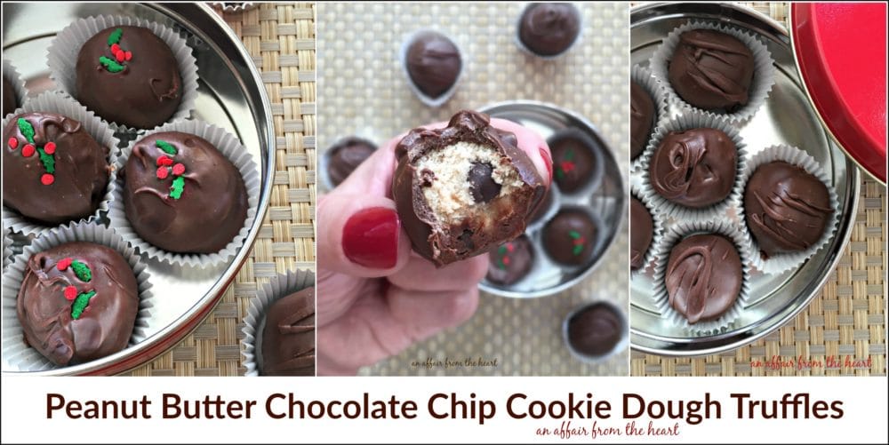 Peanut Butter Chocolate Chip Cookie Dough Truffles