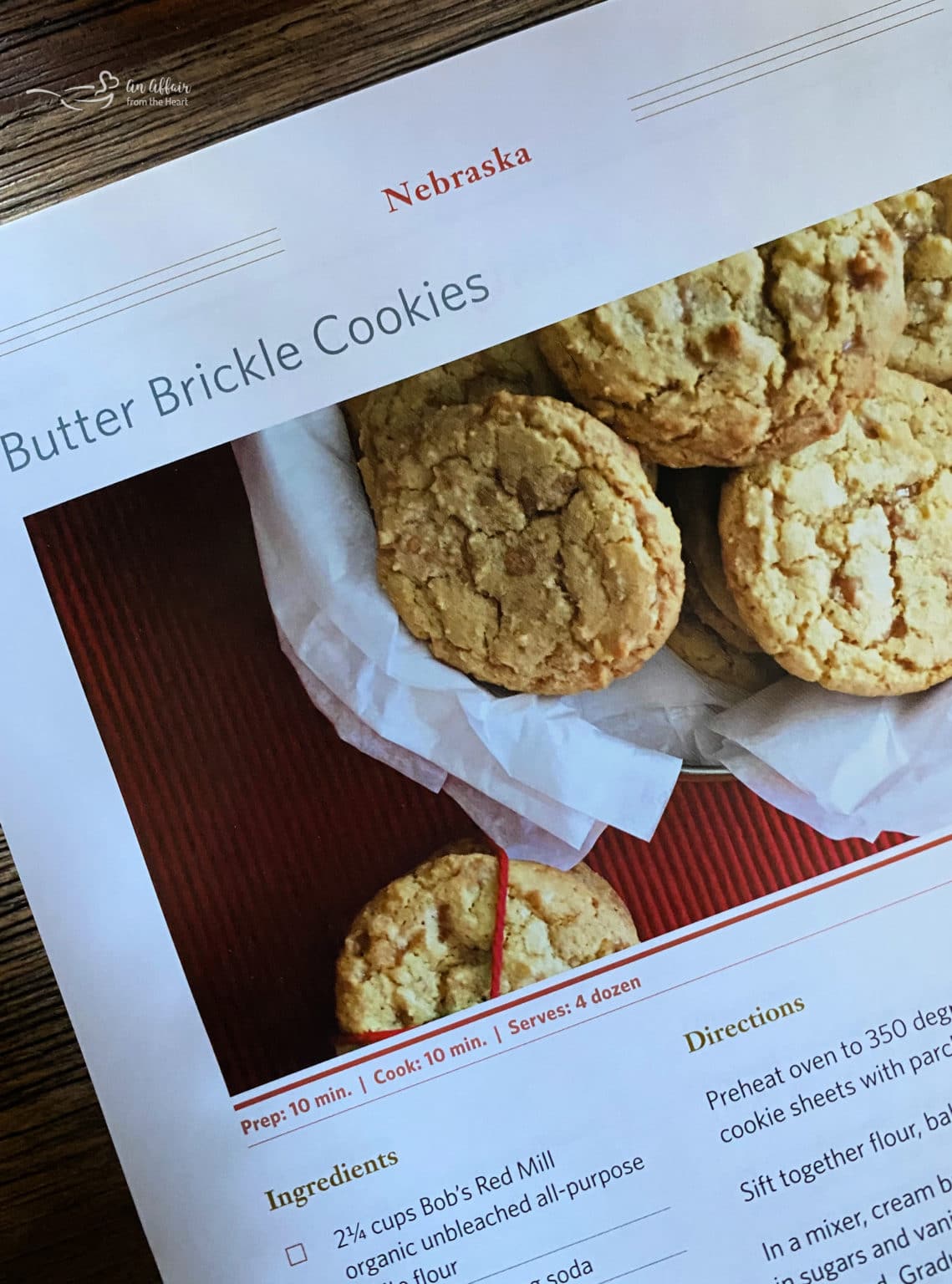 Chewy Butter Brickle Cookies - Buttery Cookies Filled With Toffee Bits