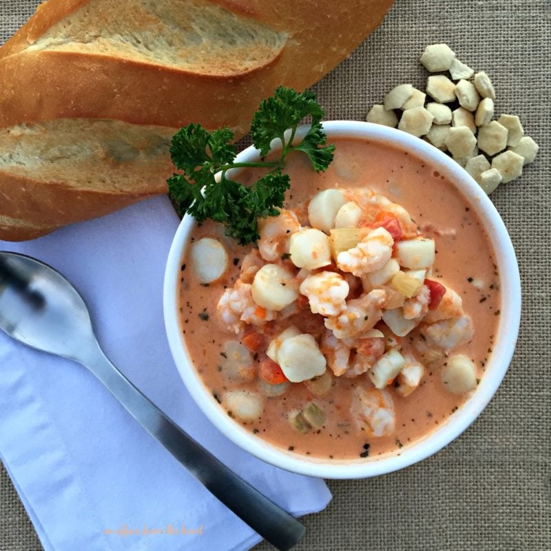 Creamy Tomato Seafood Bisque