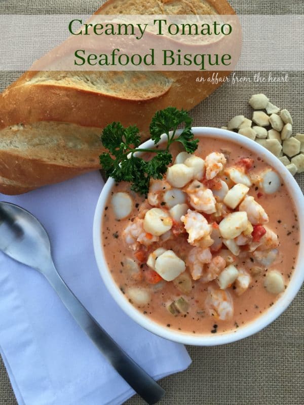 Creamy Tomato Seafood Bisque