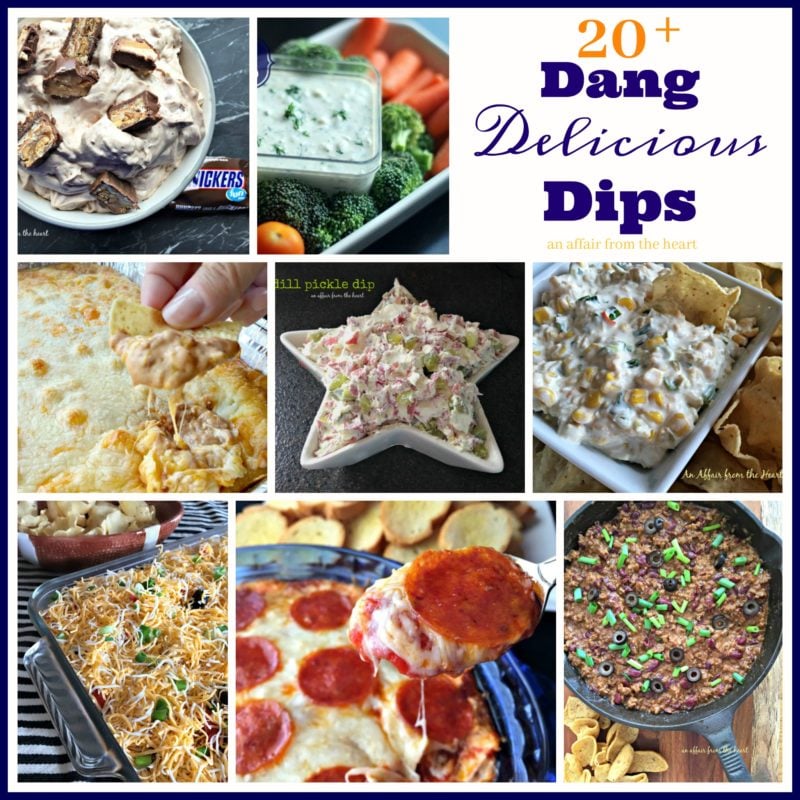 20+ Dang Delicious Dips collage image