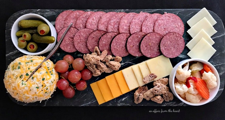 Johnsonville Summer Sausage Cheese Board