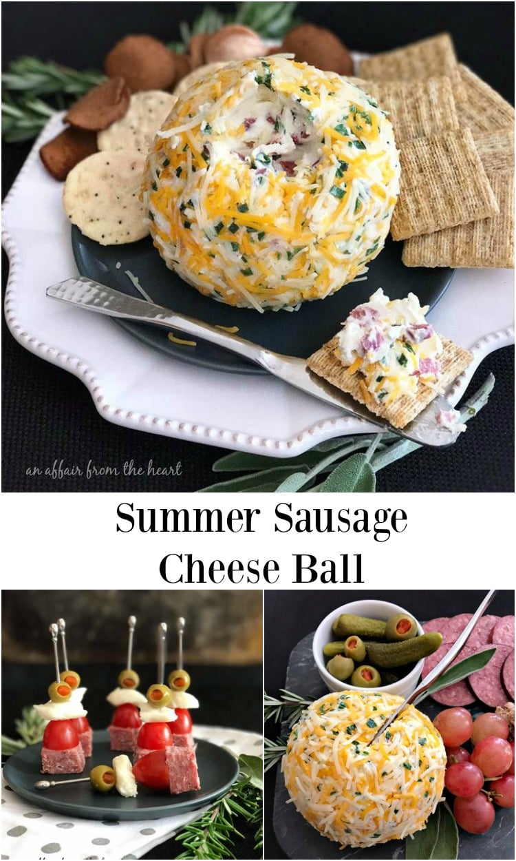 Summer Sausage Cheese Ball - An Affair from the Hart