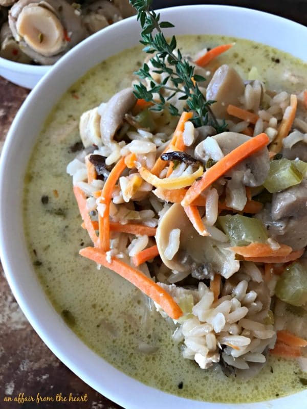 Chicken, Mushroom & Wild Rice Soup