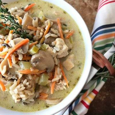 Chicken, Mushroom & Wild Rice Soup