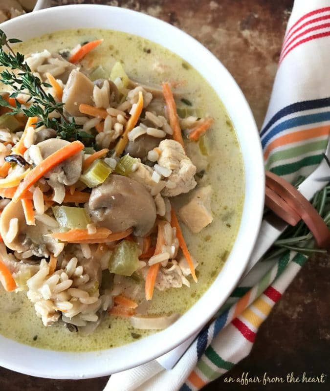 Chicken, Mushroom & Wild Rice Soup