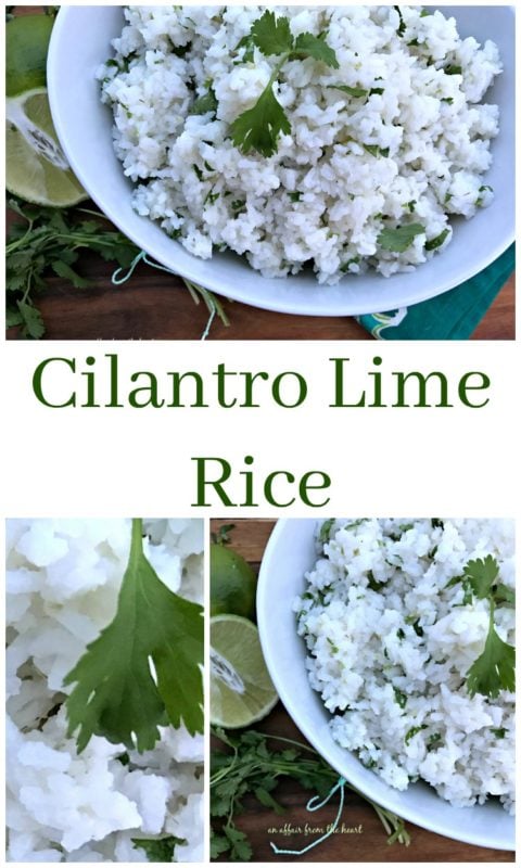 Cilantro Lime Rice - An Affair from the Heart