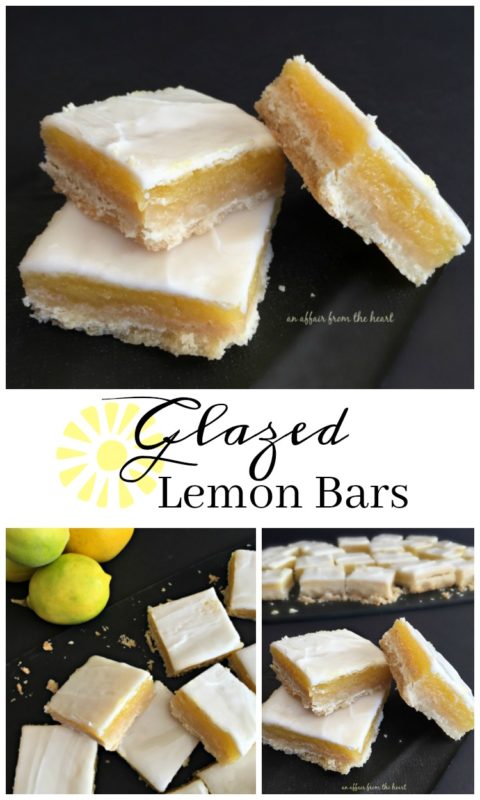 Glazed Lemon Bars - An Affair from the Heart