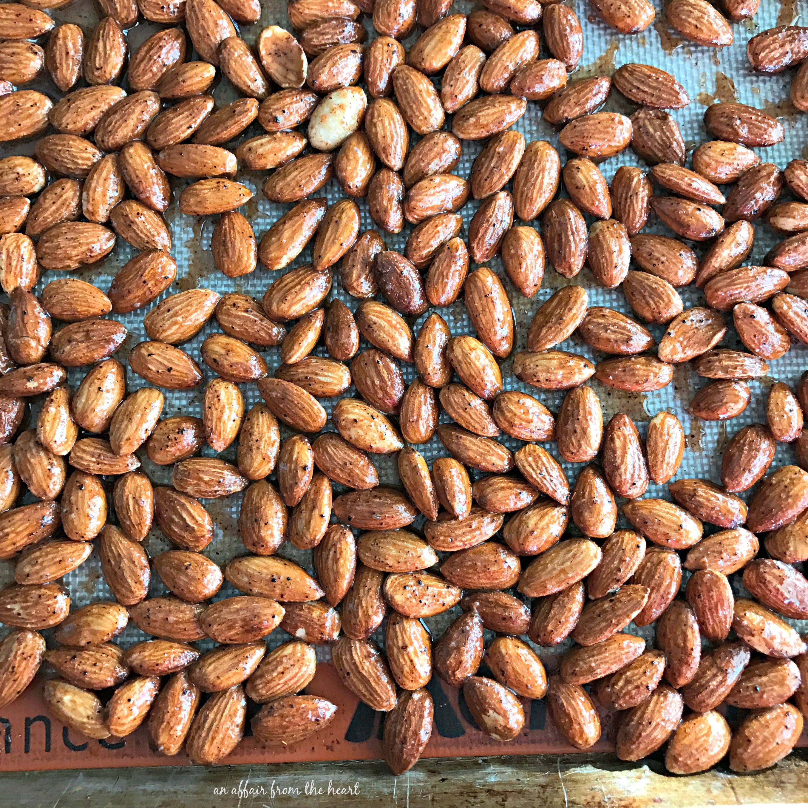 Spicy Smoked Almonds get that smokey flavor right in your oven!