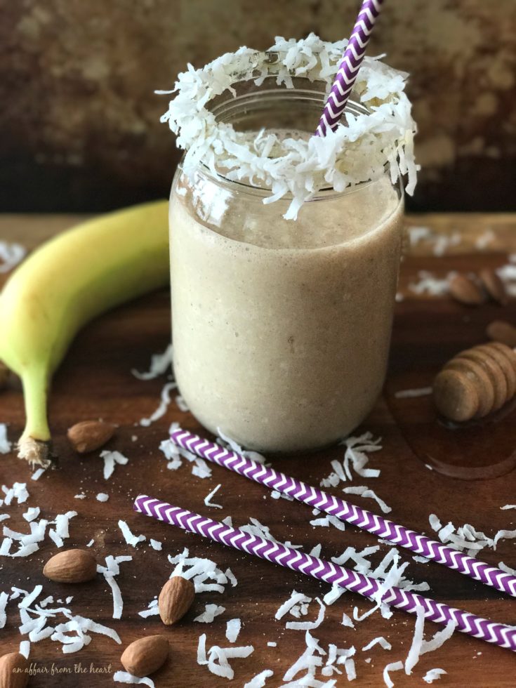 Nutty Monkey Smoothie - You'll go BANANAS over this Almond Butter Smoothie