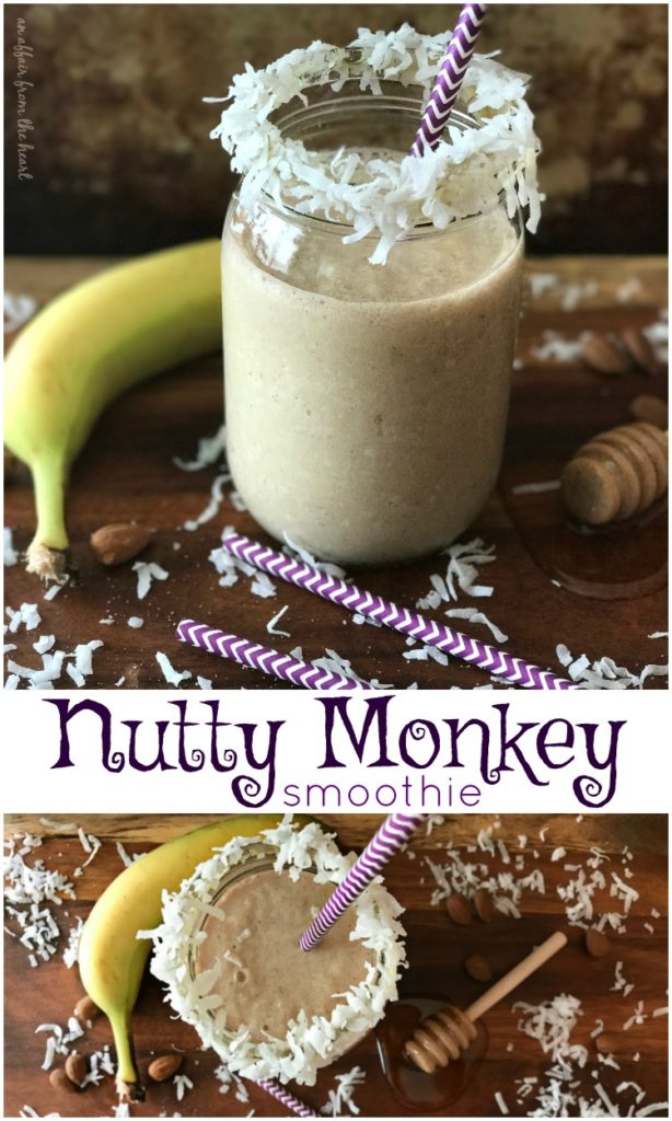 Nutty Monkey Smoothie - You'll go BANANAS over this Almond Butter Smoothie
