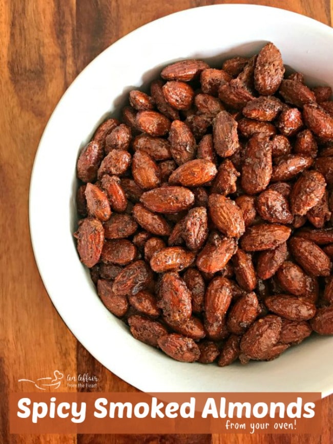 Spicy Smoked Almonds get that smokey flavor right in your oven!
