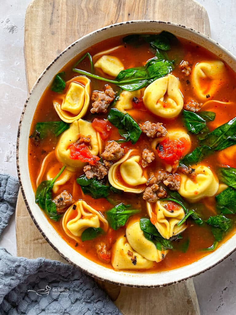 Tortellini Soup with Sausage