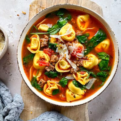 Tortellini Soup with Sausage