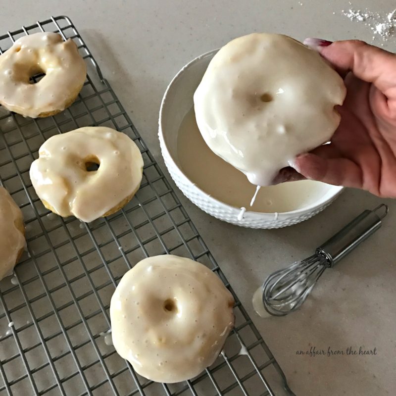 Baked Glazed Lemon Donuts