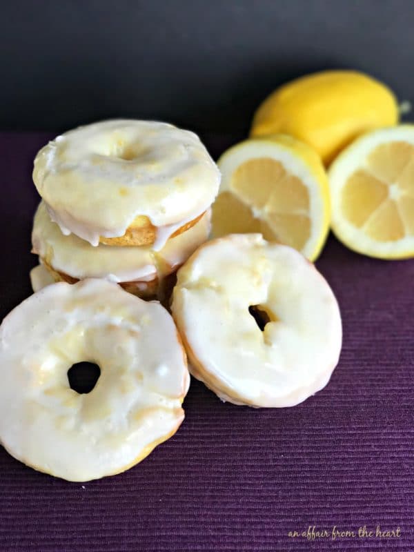 Baked Glazed Lemon Donuts