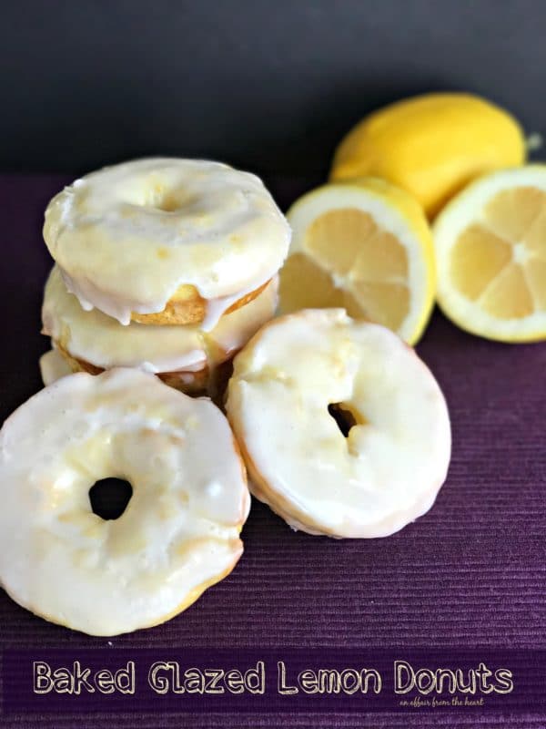 Baked Glazed Lemon Donuts