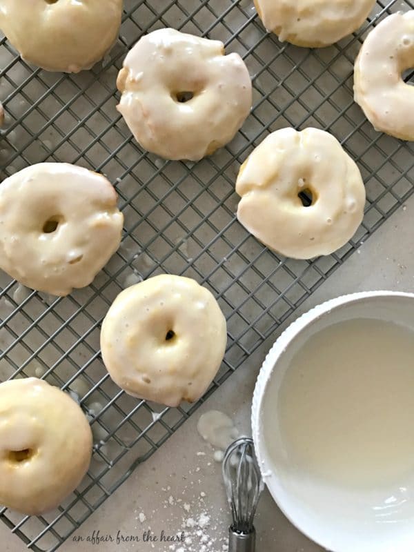 Baked Glazed Lemon Donuts