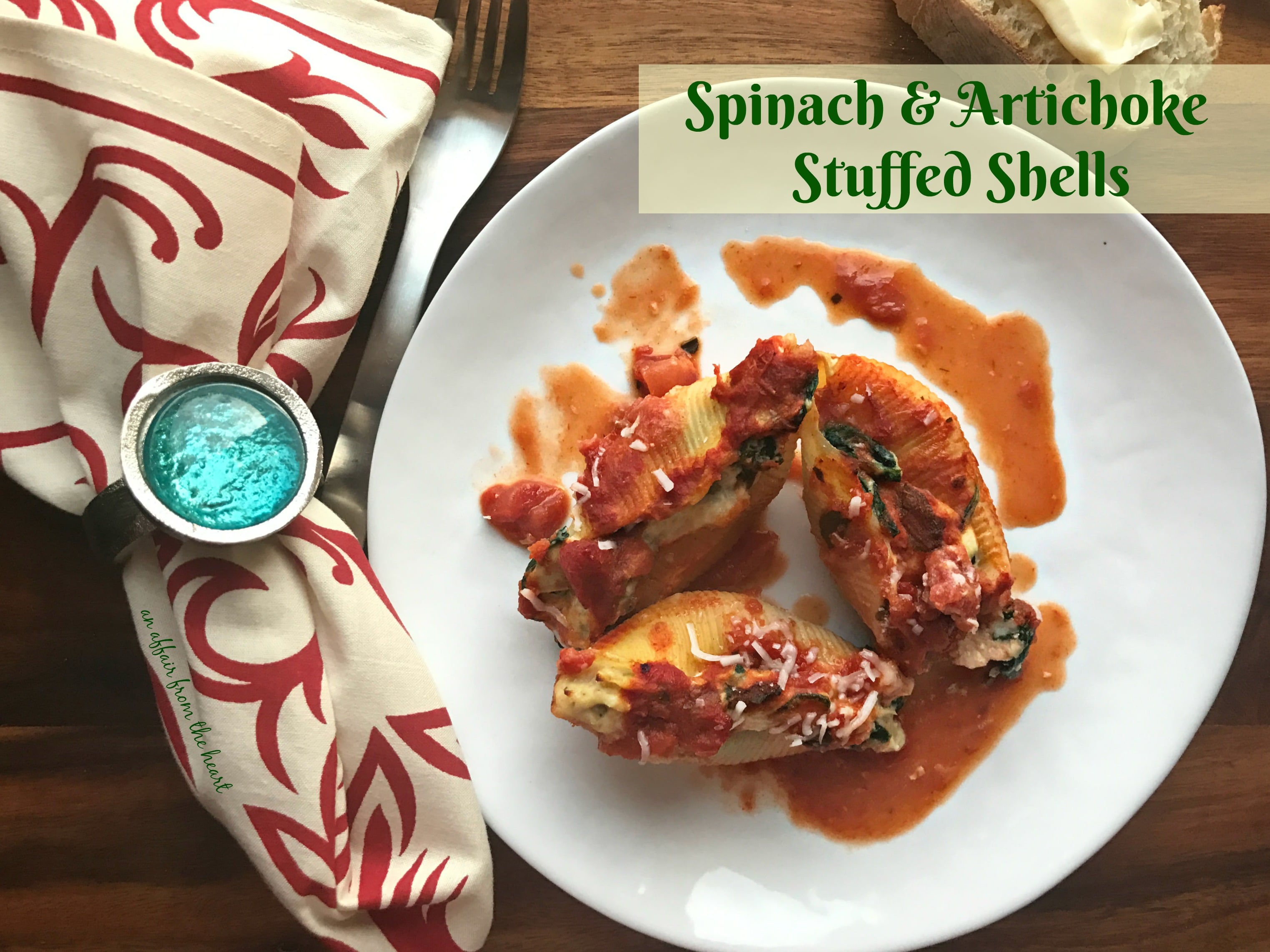 Spinach & Artichoke Stuffed Shells