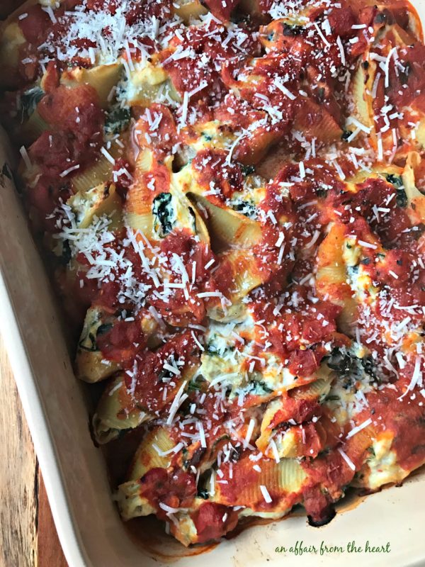 Spinach & Artichoke Stuffed Shells 