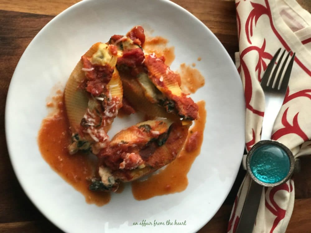 Spinach & Artichoke Stuffed Shells 