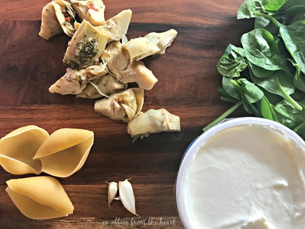 Spinach & Artichoke Stuffed Shells 